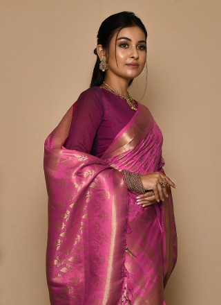 Rani Weaving Kanjivaram Silk Classic Saree