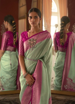 Rani Wedding Trendy Saree