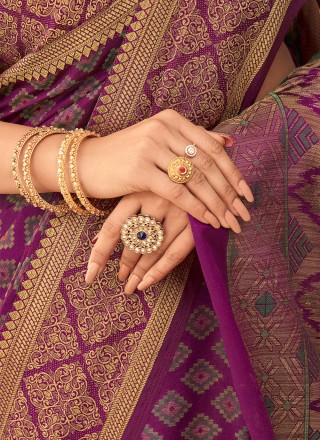Raw Silk Weaving Classic Saree