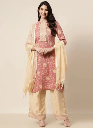 Rayon Pink Trendy Designer Salwar Kameez