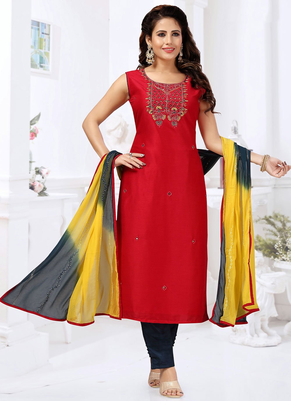 Red Sangeet Designer Salwar Suit