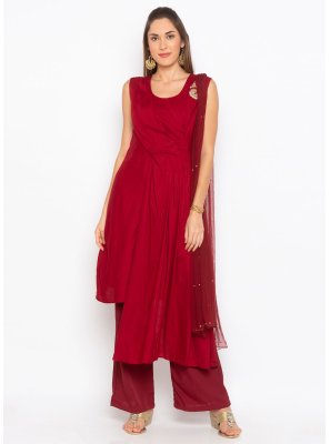 Red Wedding Readymade Salwar Suit