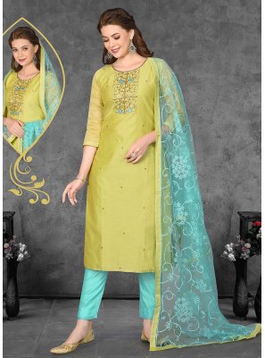 Resham Green Salwar Suit 