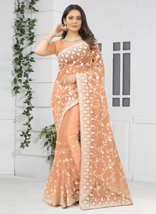 Rust Festival Classic Saree