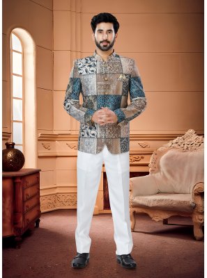 Satin Multi Colour Fancy Jodhpuri Suit
