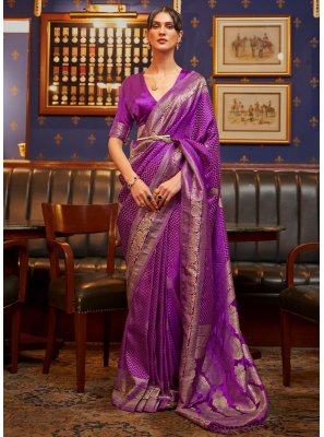 Satin Silk Weaving Saree