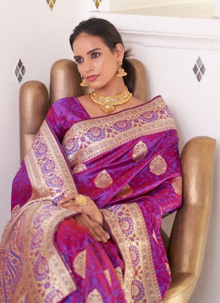 Satin Weaving Classic Saree
