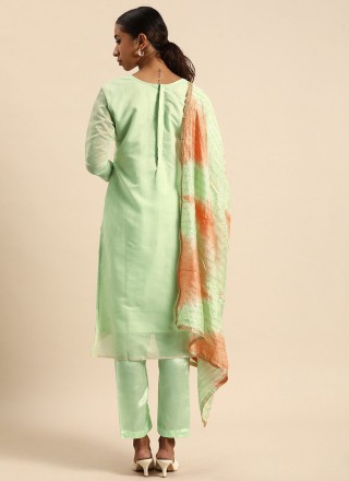 Sea Green Embroidered Silk Designer Salwar Suit