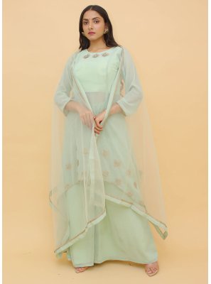 Sea Green Festival Designer Salwar Kameez