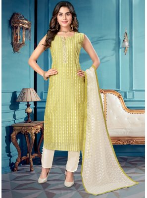 Sea Green Silk Designer Salwar Suit