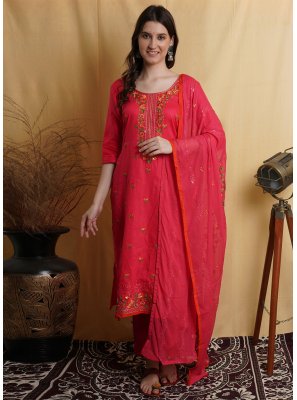 Sequins Cotton Straight Salwar Suit
