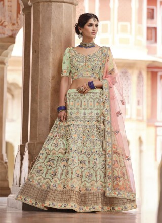 Silver Gray Lehenga Choli With Foil Mirror Work Dress Indian Lengha Chunri  Sari | eBay