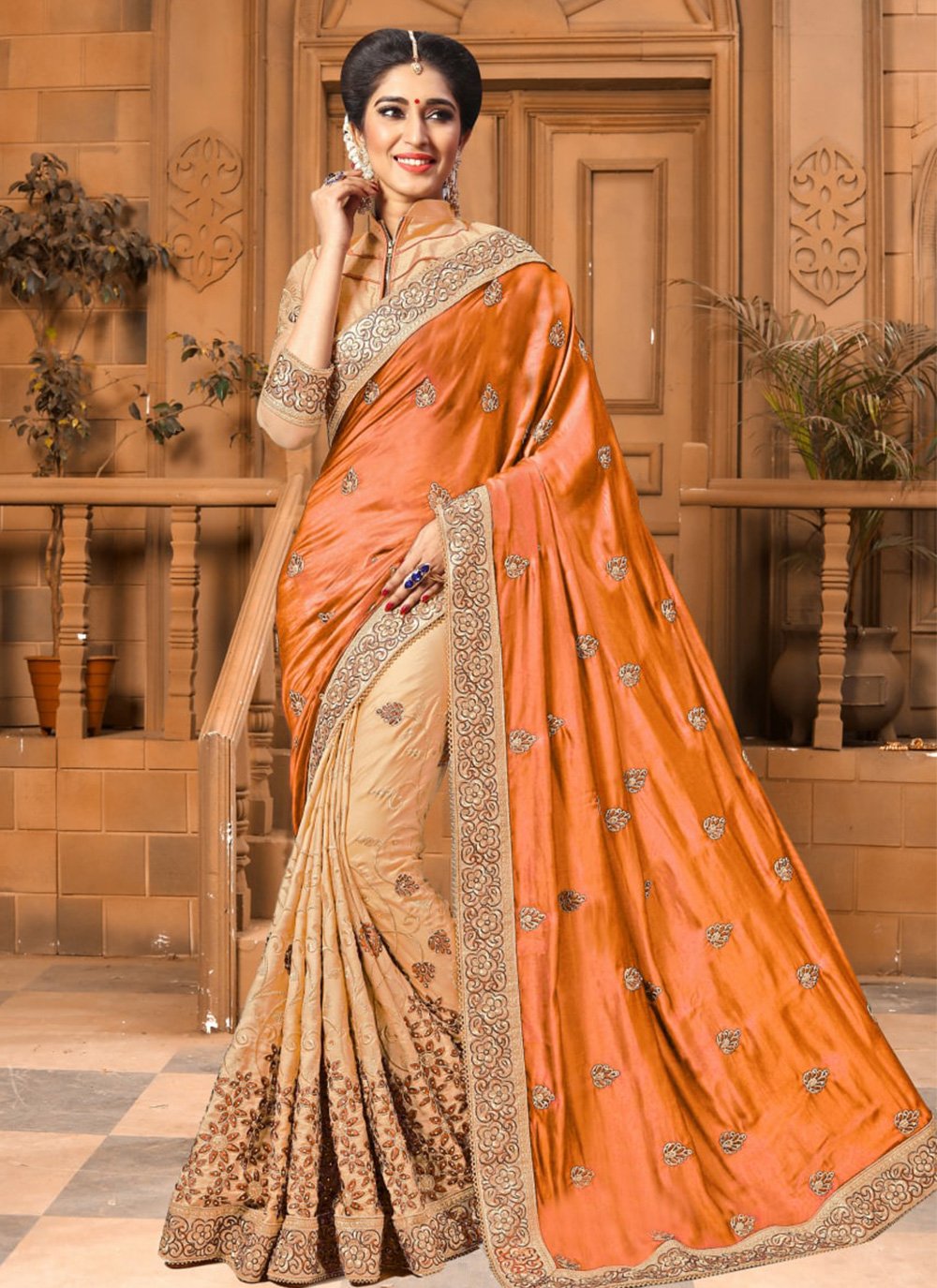 Shaded Saree For Ceremonial