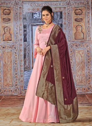 Silk Anarkali Salwar Kameez