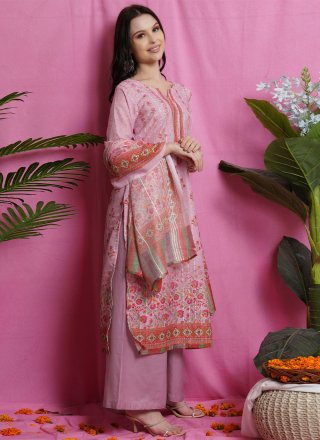 Silk Blend Casual Trendy Salwar Suit