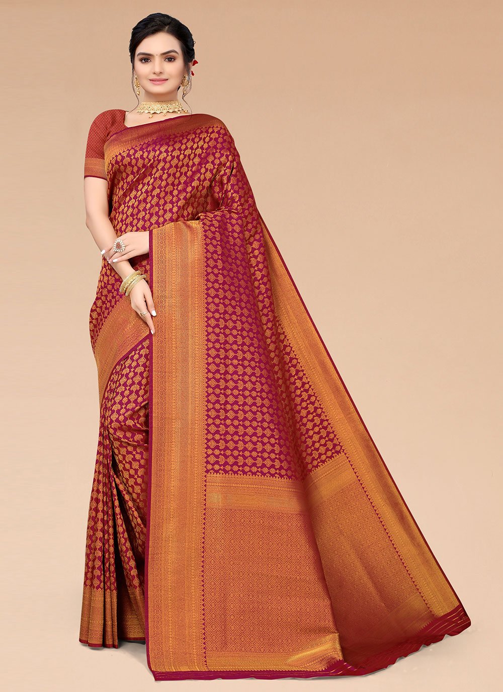 Silk Blend Classic Saree
