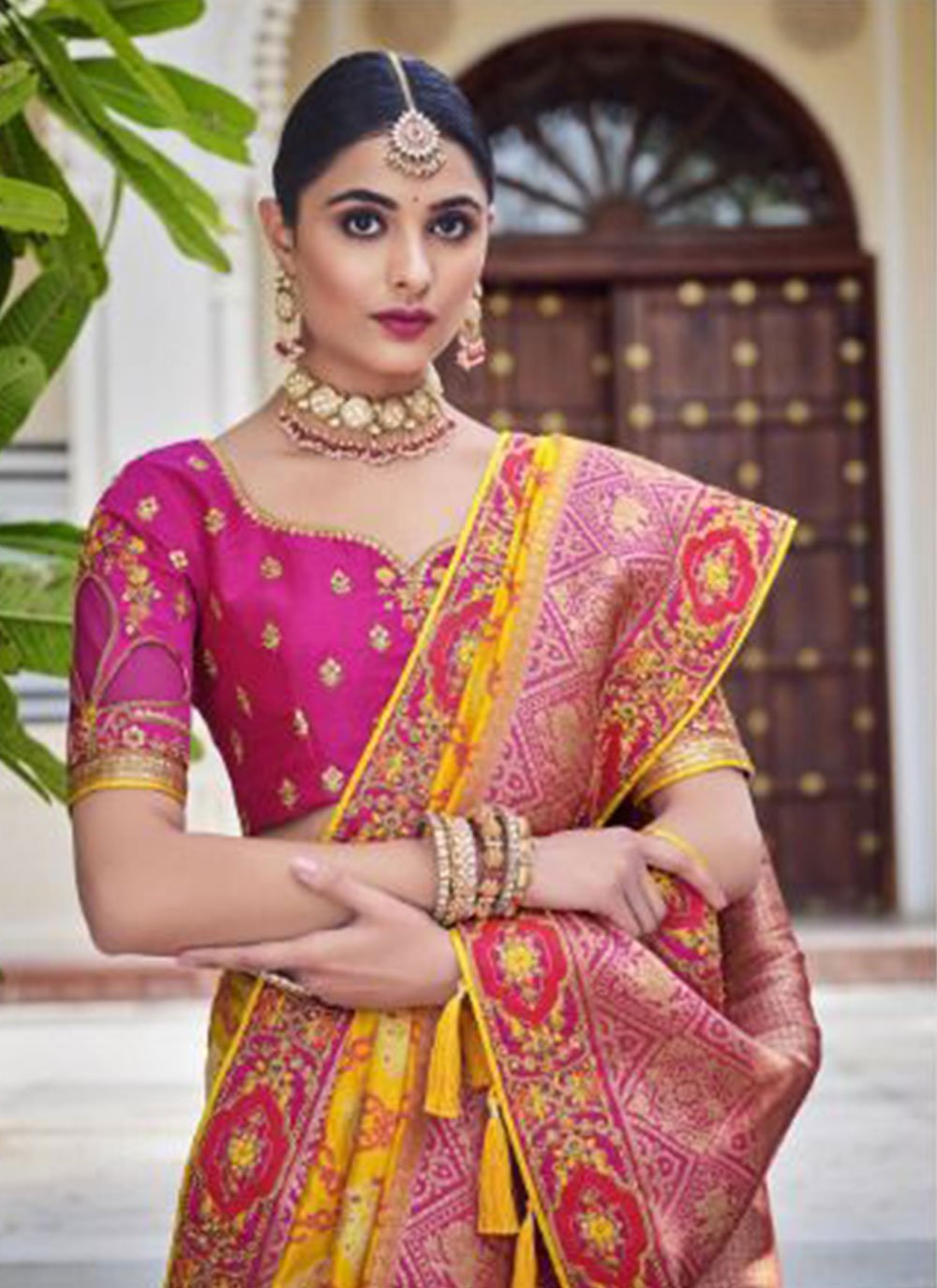 Pink kanchipuram silk saree at kanjivaramsilks.com | Fancy blouse designs, Blouse  designs silk, Ladies blouse designs