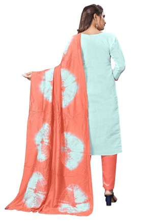 Silk Embroidered Trendy Salwar Kameez