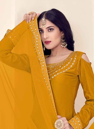 Silk Festival Designer Patila Salwar Suit