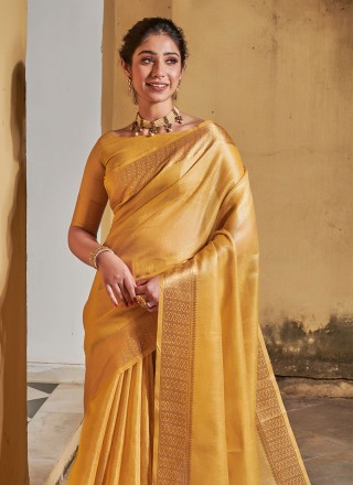 Silk Gold Casual Saree