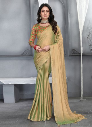 Plain fancy outlet saree