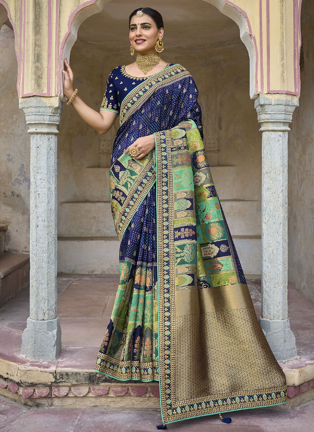 New Collection - Reception Benarasi Saree - Designerkloth