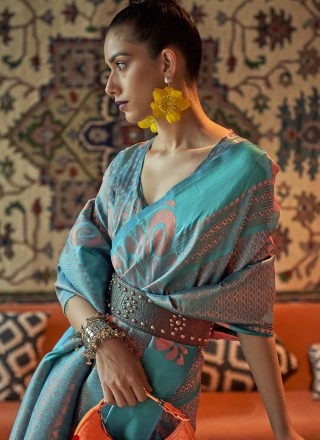 Silk Weaving Contemporary Style Saree