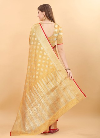 Silk Yellow Saree