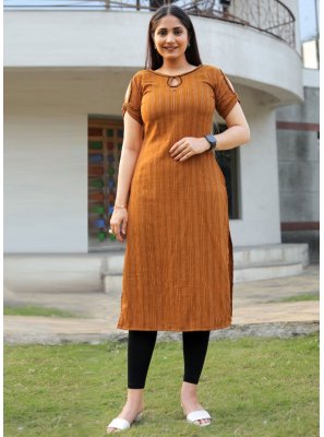 Stripe Print Cotton Designer Kurti