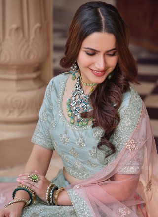 Thread Crepe Silk Lehenga Choli