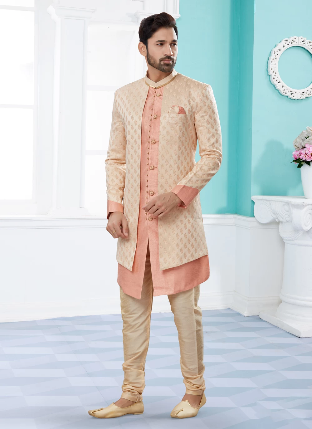 Mens banarasi cheap sherwani