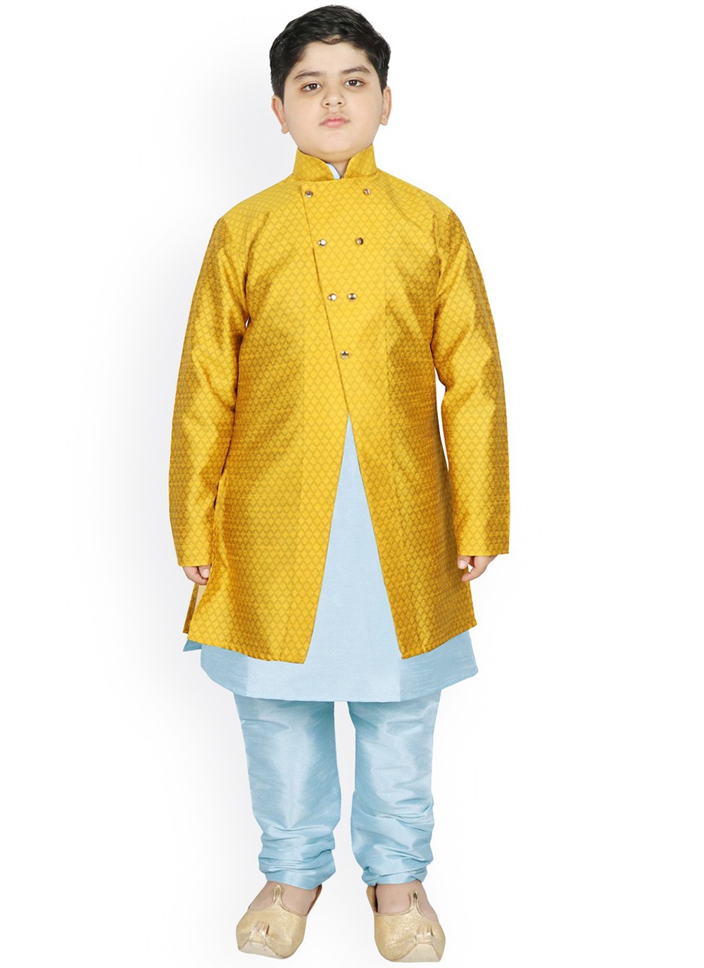 Turquoise and Yellow Fancy Jacket Style