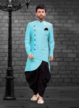 Turquoise Buttons Ceremonial Indo Western