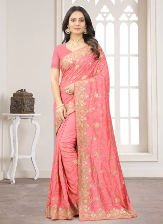 Vichitra Silk Stone Trendy Saree