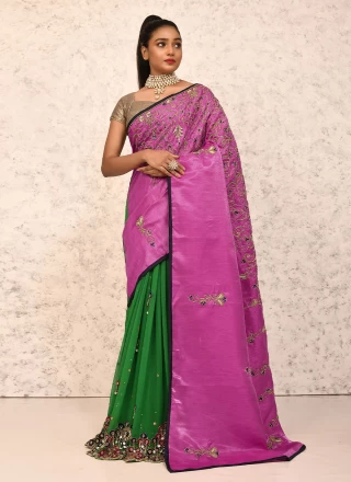 Weaving Rani Silk Designer Saree