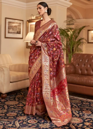 Weaving Sangeet Contemporary Style Saree