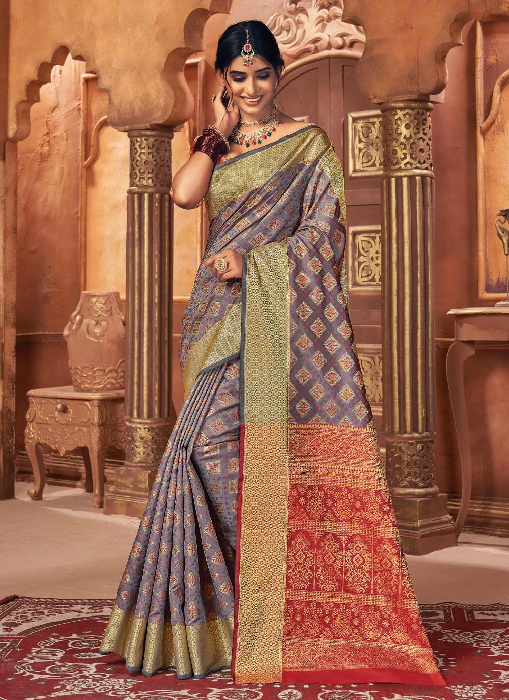 Trendy silk outlet sarees online