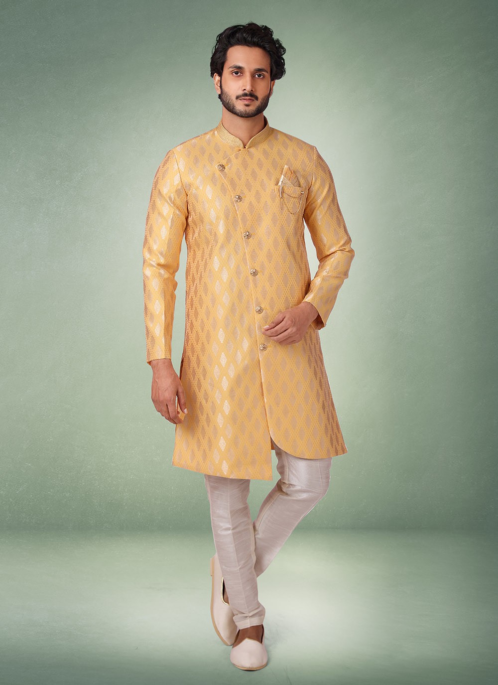 Yellow Color Indo Western