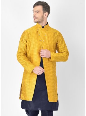 Yellow Fancy Party Jacket Style