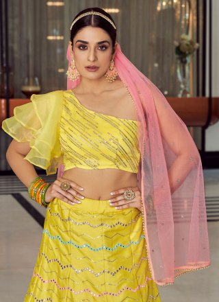 Yellow Lehenga Choli
