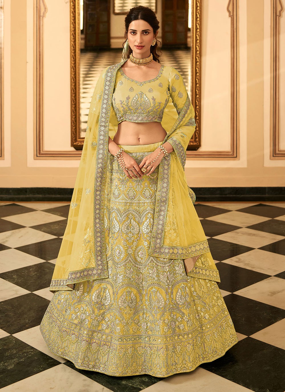 Lehenga choli shop for sangeet