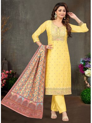 Yellow Sangeet Pant Style Suit