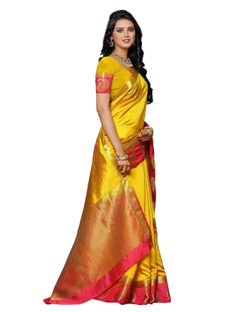 Yellow Traditional Saree