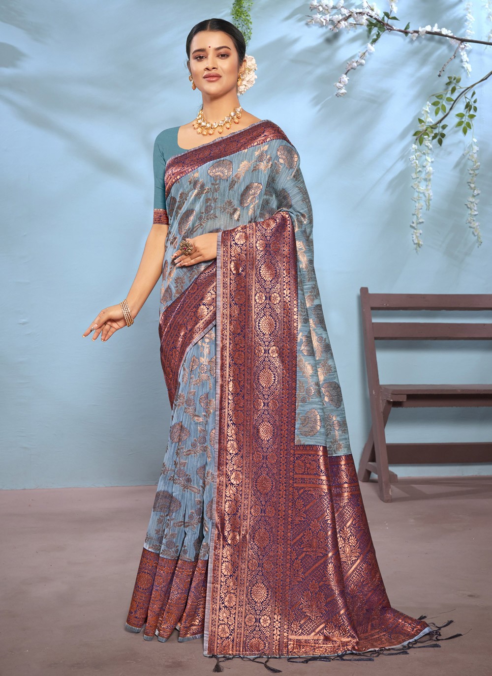 Silk Cotton Korvai – Prashanti Sarees