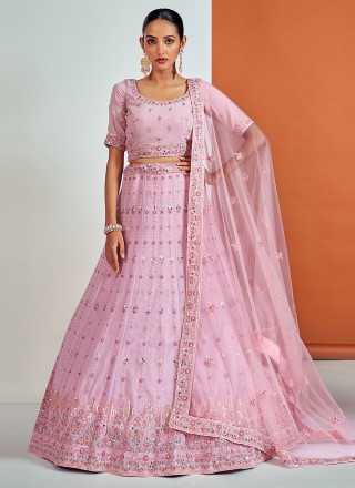Aari Pink Trendy Lehenga Choli