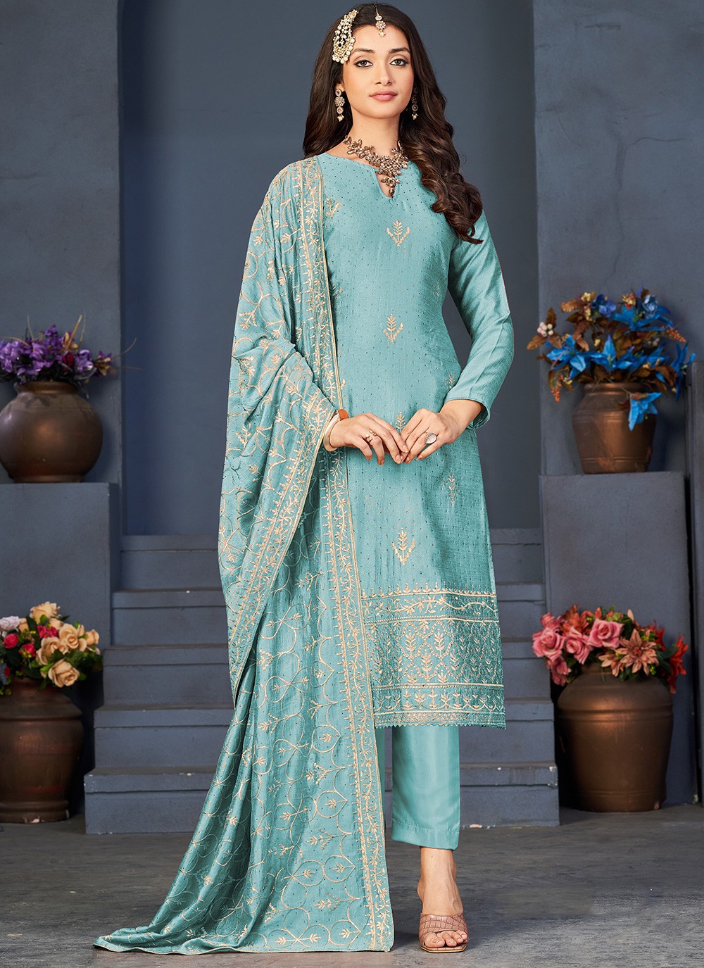 Xs iznik deals shalwar kameez aqua green