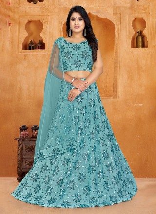 Bridal Indian Blue Wedding Royal Haute Couture Silk Lehenga BRIDAL899 –  ShreeFashionWear