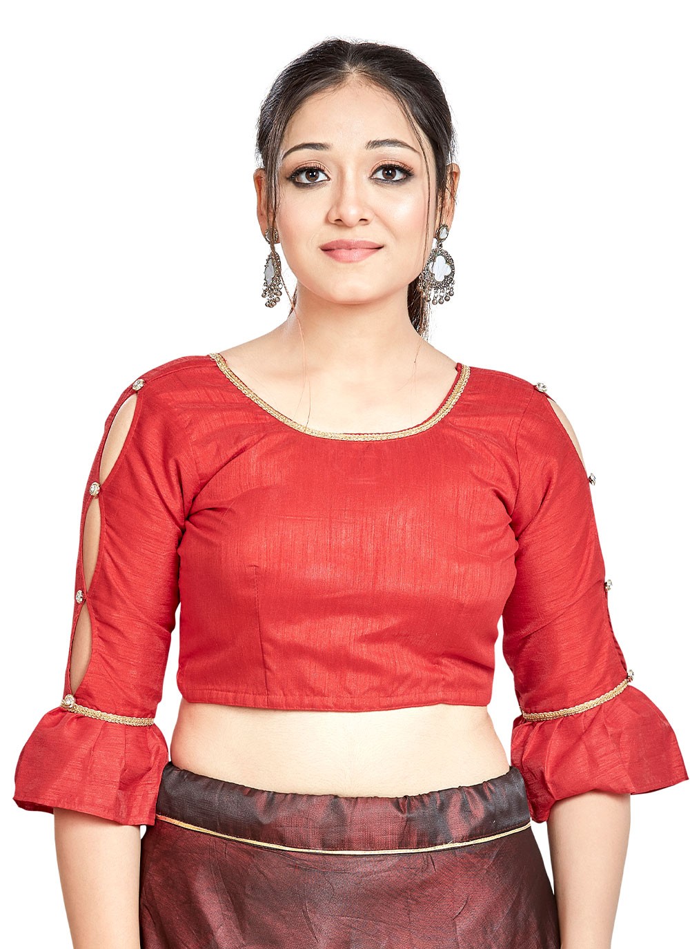 Red designer blouse hot sale online shopping