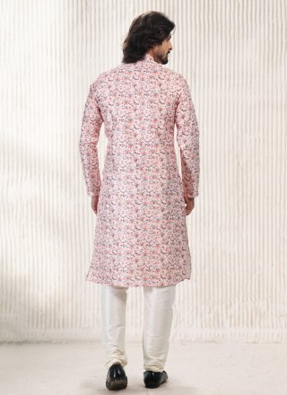Banarasi Jacquard Fancy Pink Kurta Pyjama