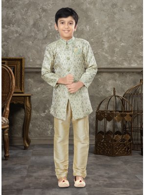 Banarasi Jacquard Sangeet Indo Western Sherwani